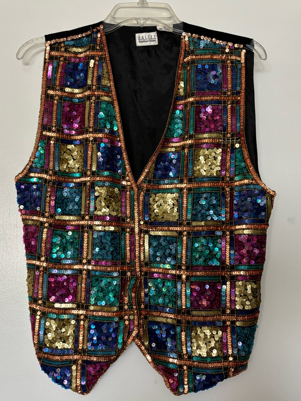 Whimsigoth 90s Vintage Sequin Vest